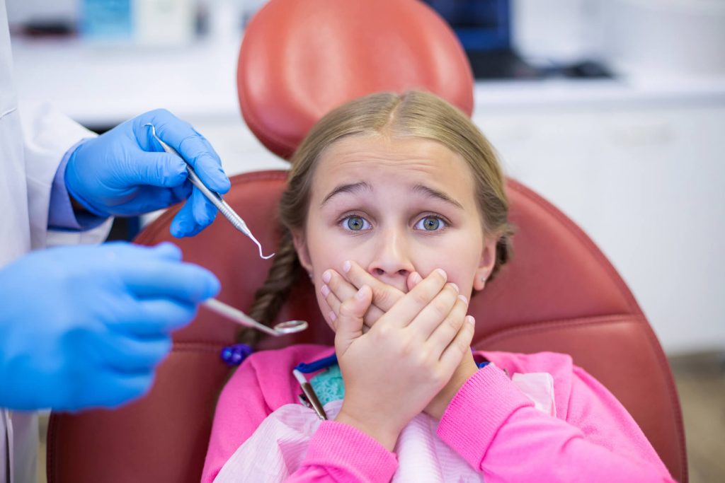 sedation dentistry in Greenville, SC helping a young girl with dental anxiety
