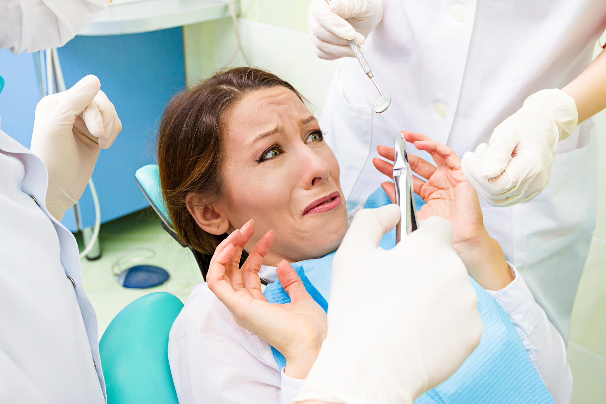 a woman needing sedation dentistry in Greenville, SC to ease her dental fear