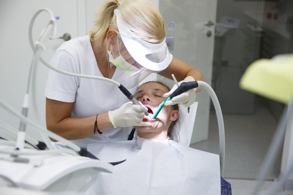 dentist working on root canal in Greenville, SC