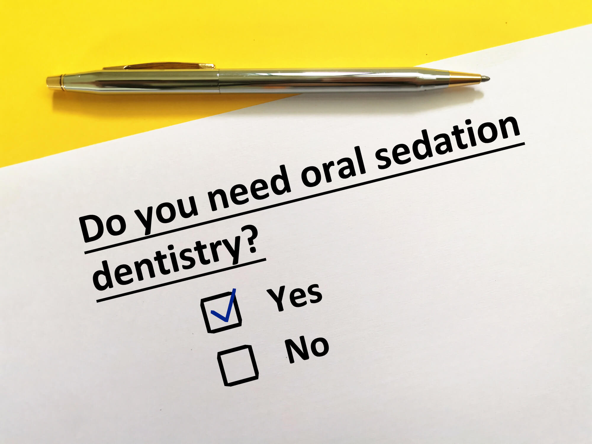 sedation dentistry in Simpsonville SC checklist