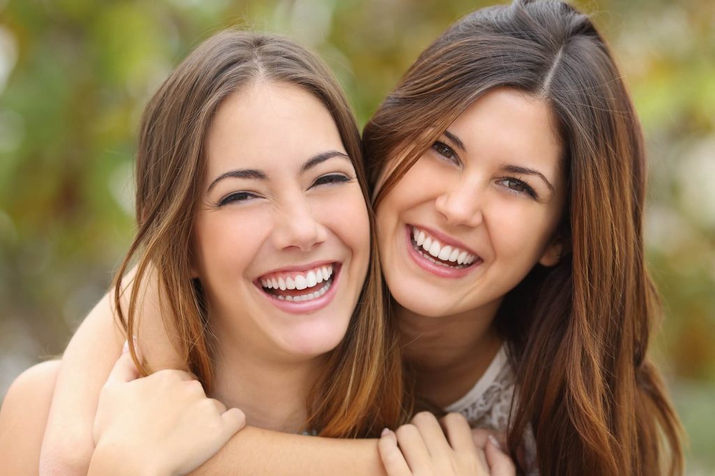friends after teeth whitening in Greenville SC  