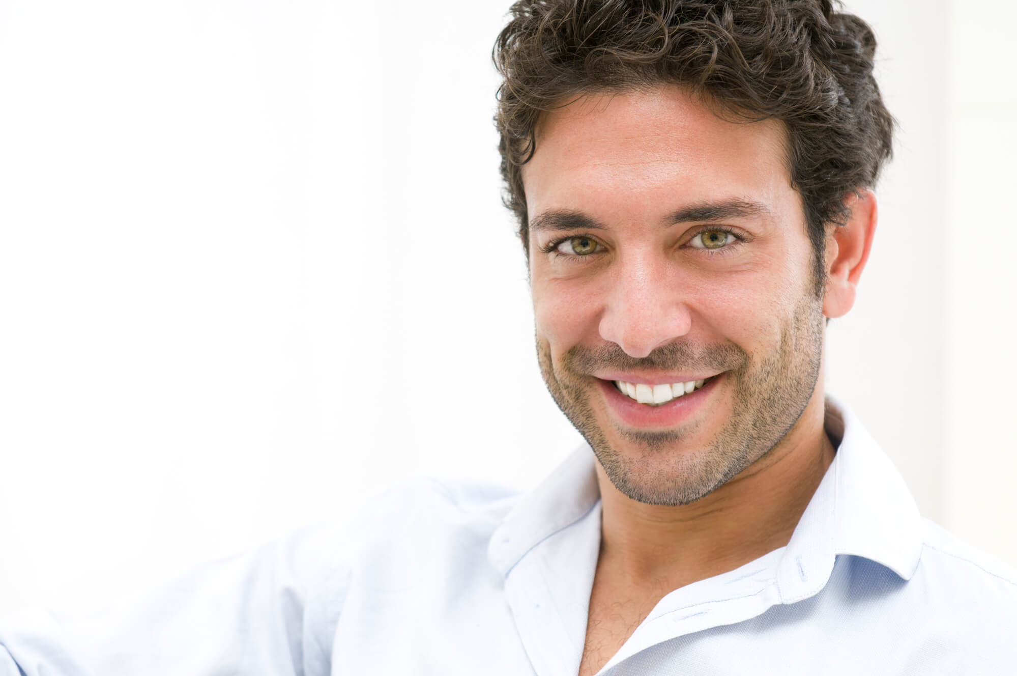 A man with veneers in Greenville SC
