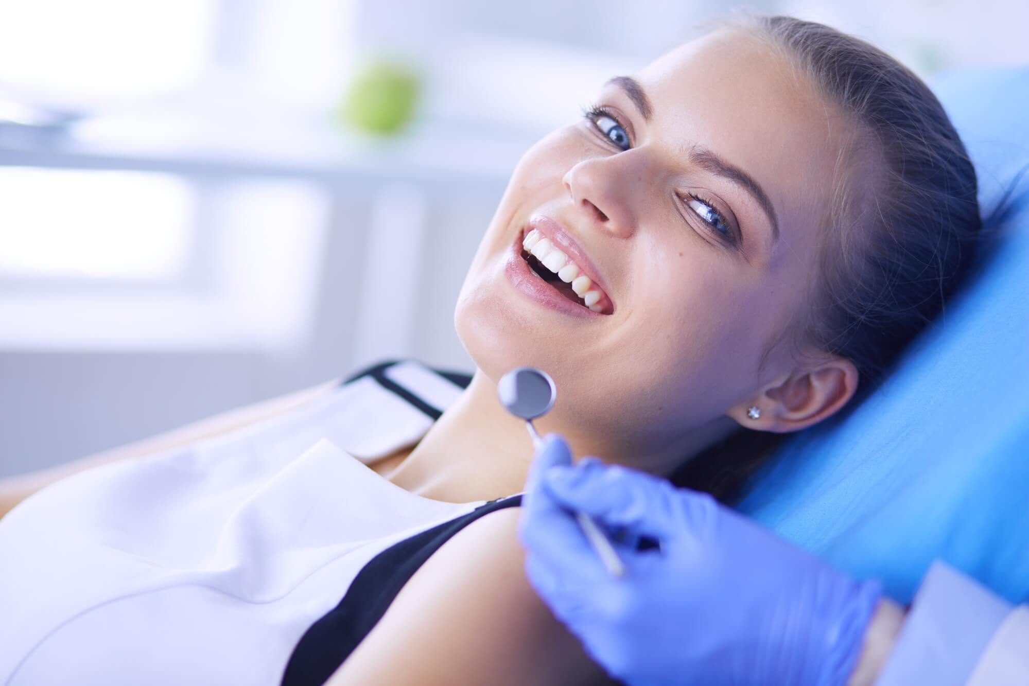 a happy patient before receiving Oral Surgery in Greenville SC