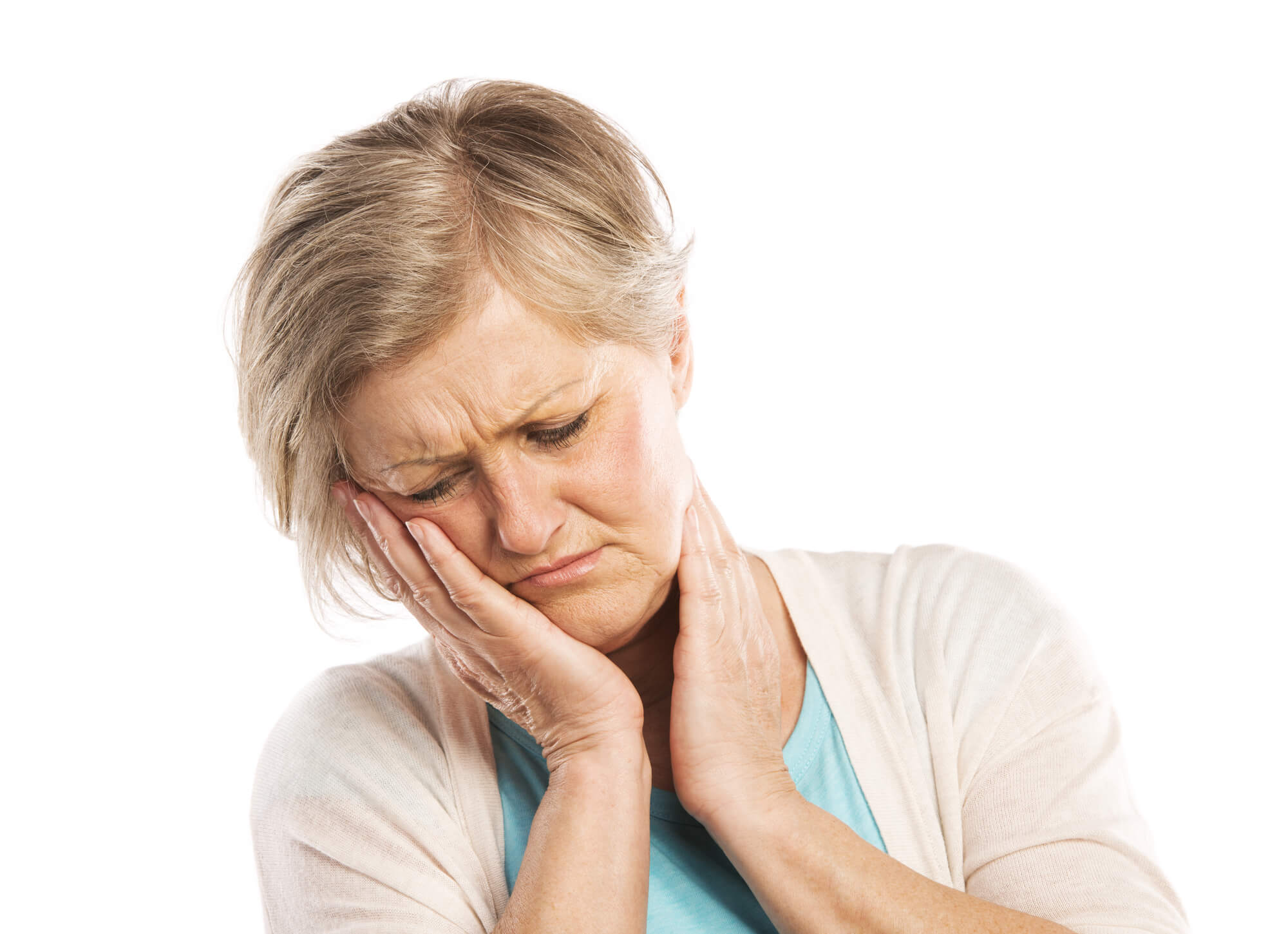 an older woman with painful Wisdom Teeth in Greenville SC