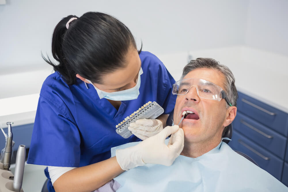 Placing dental implants in Simpsonville SC.