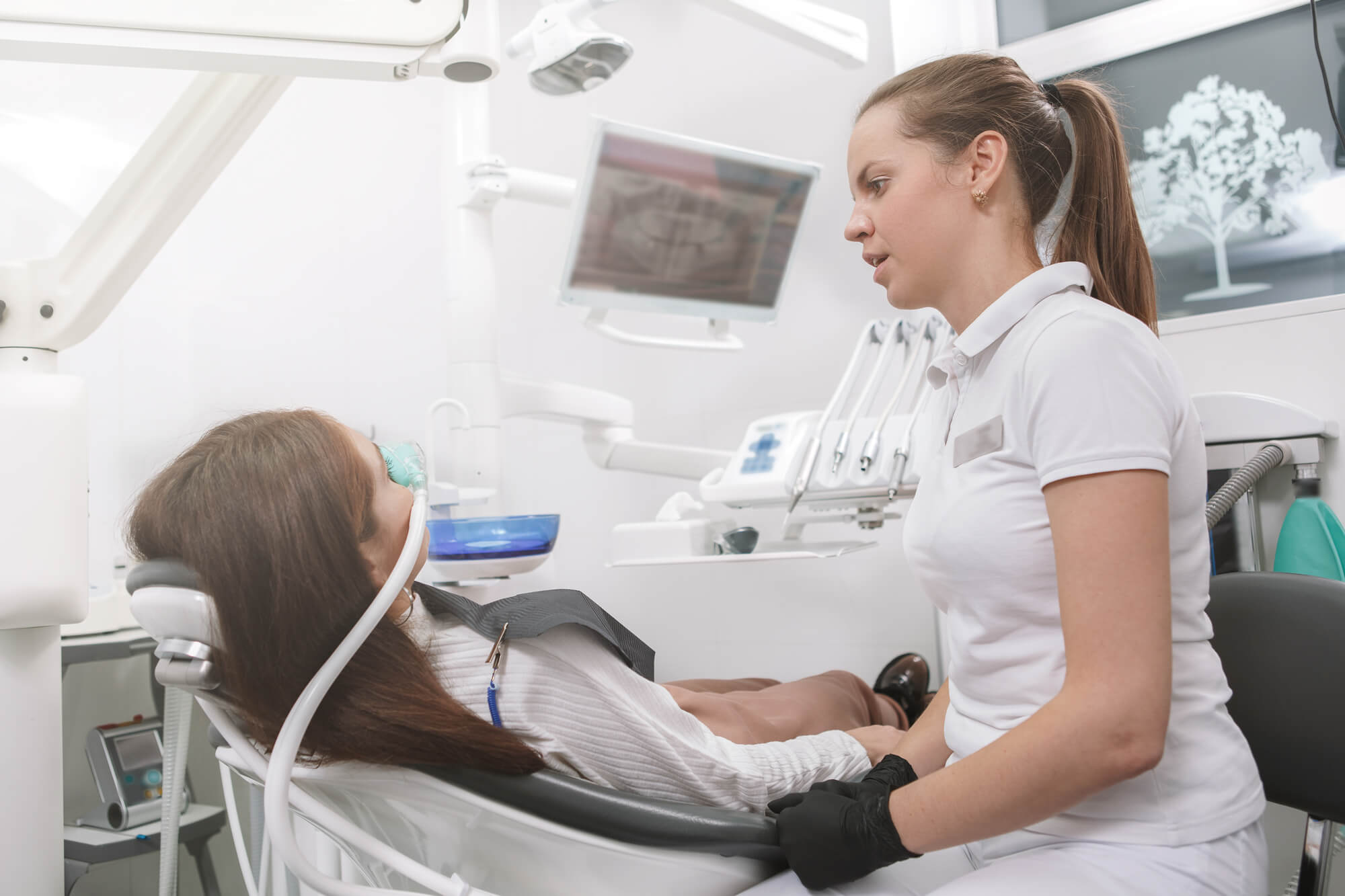 dental patient after sedation dentistry in Simpsonville SC
